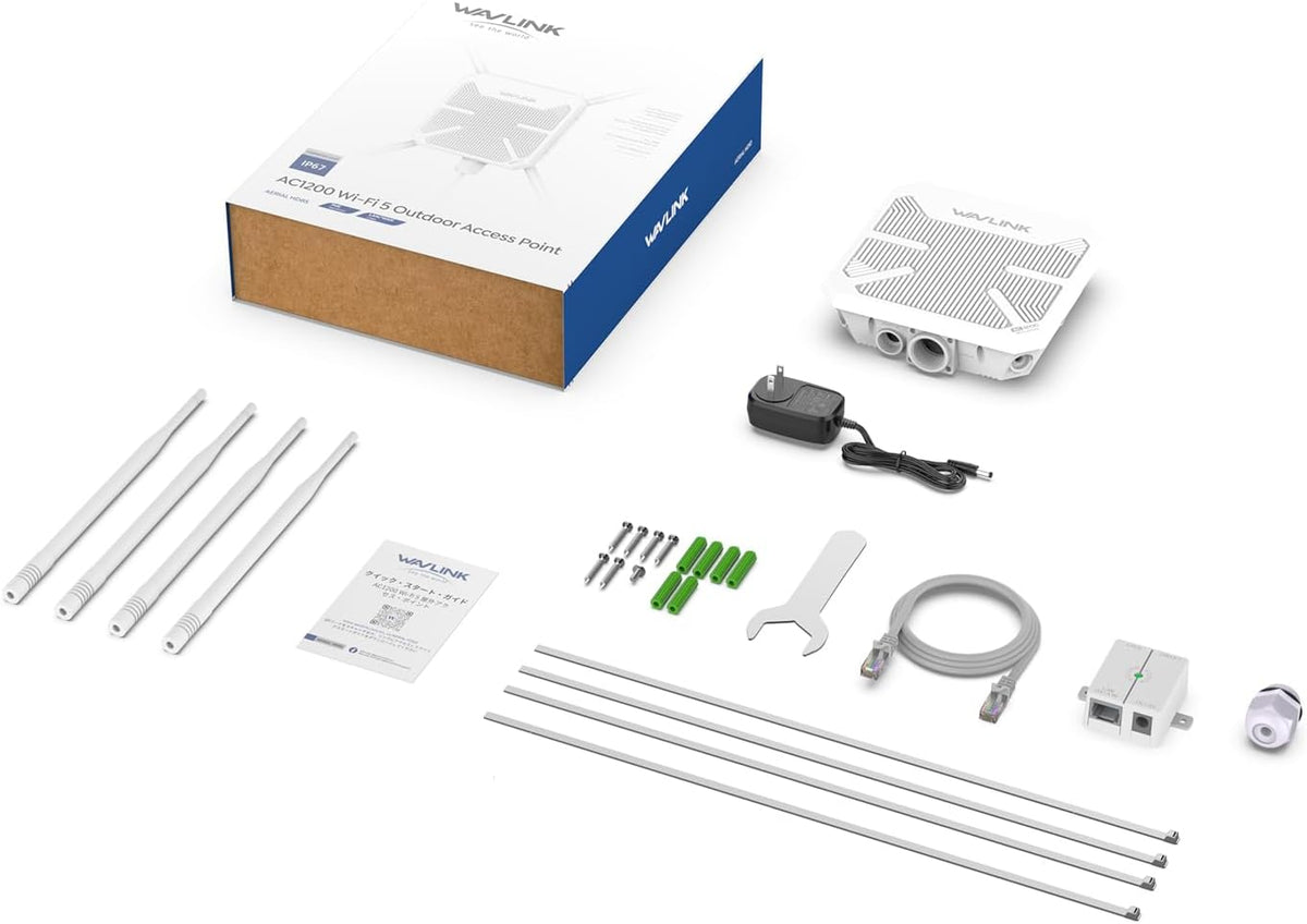 WAVLINK AC1200 Outdoor WiFi Extender, Dual-Band Outdoor Access Point