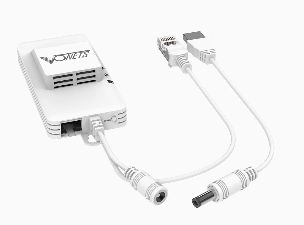 VONETS VAR1200 Industrial Gigabit Dual Band WiFi Bridge/Router 1200Mbps WiFi to Ethernet Adapter with Intelligent Fan, 3 Gigabit Port, POE, DC/USB Powered for Industrial Network Medical Device