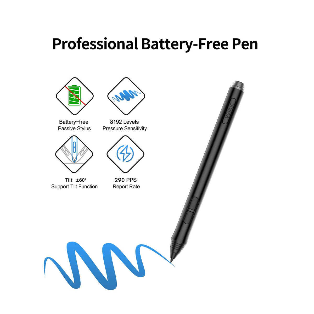 Digital Drawing Tablet VEIKK A15Pro Graphics Pen Tablet 10 x 6 Inch Graphics Tablet with 12 Shortcut Keys and 1 Quick Dial,Supports Tilt Function,for MAC/Win/Linux/Android OS (RED)