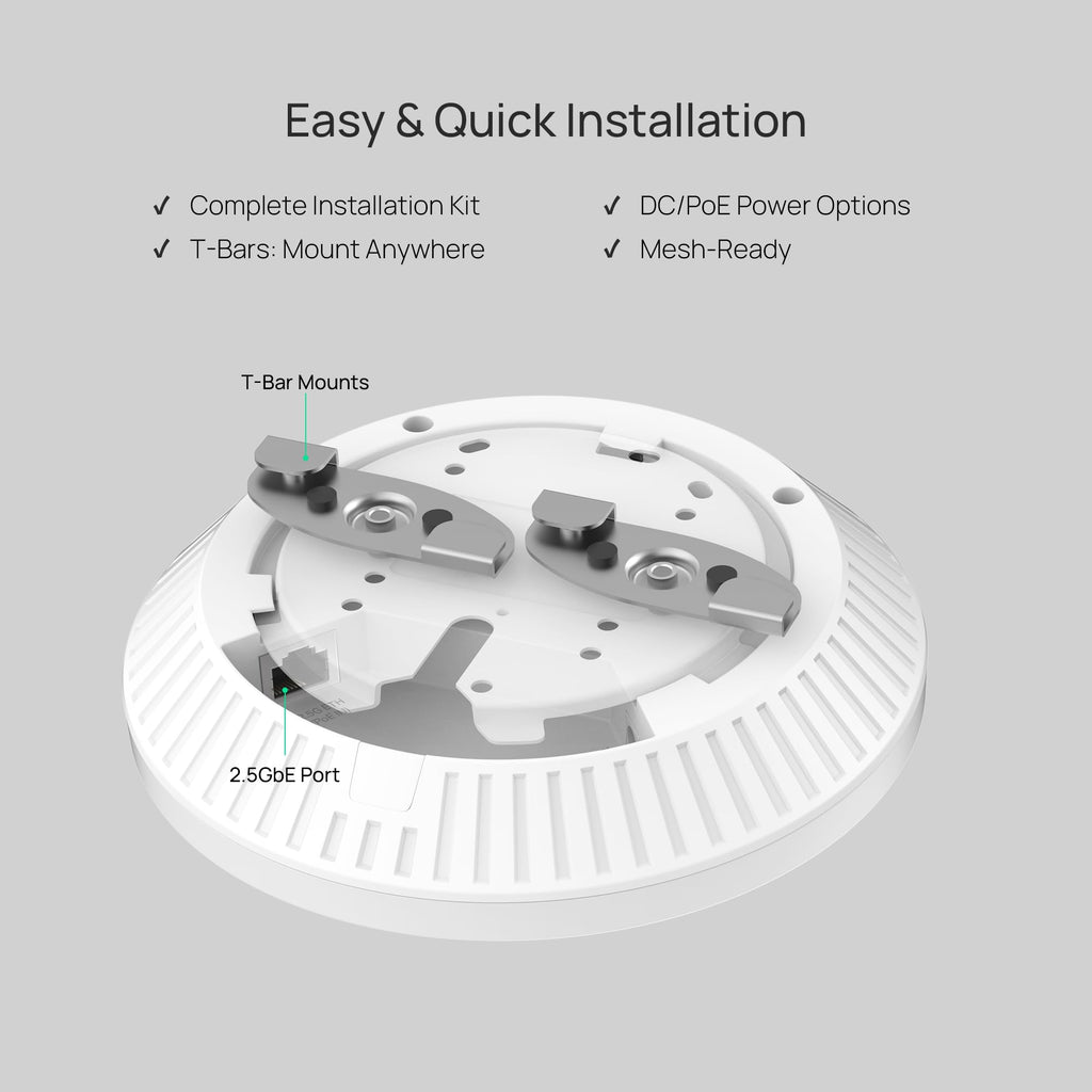 Omada AX3000 Outdoor Wireless Access Point, w/PoE Injector(EAP650-Outdoor)