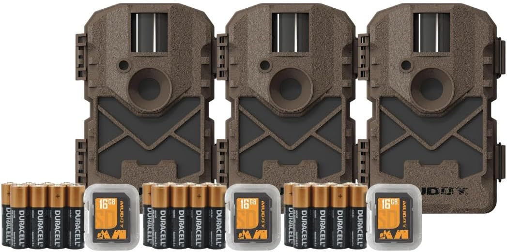 Muddy Pro Cam 20 720p Trail Camera 3-Pack Bundle