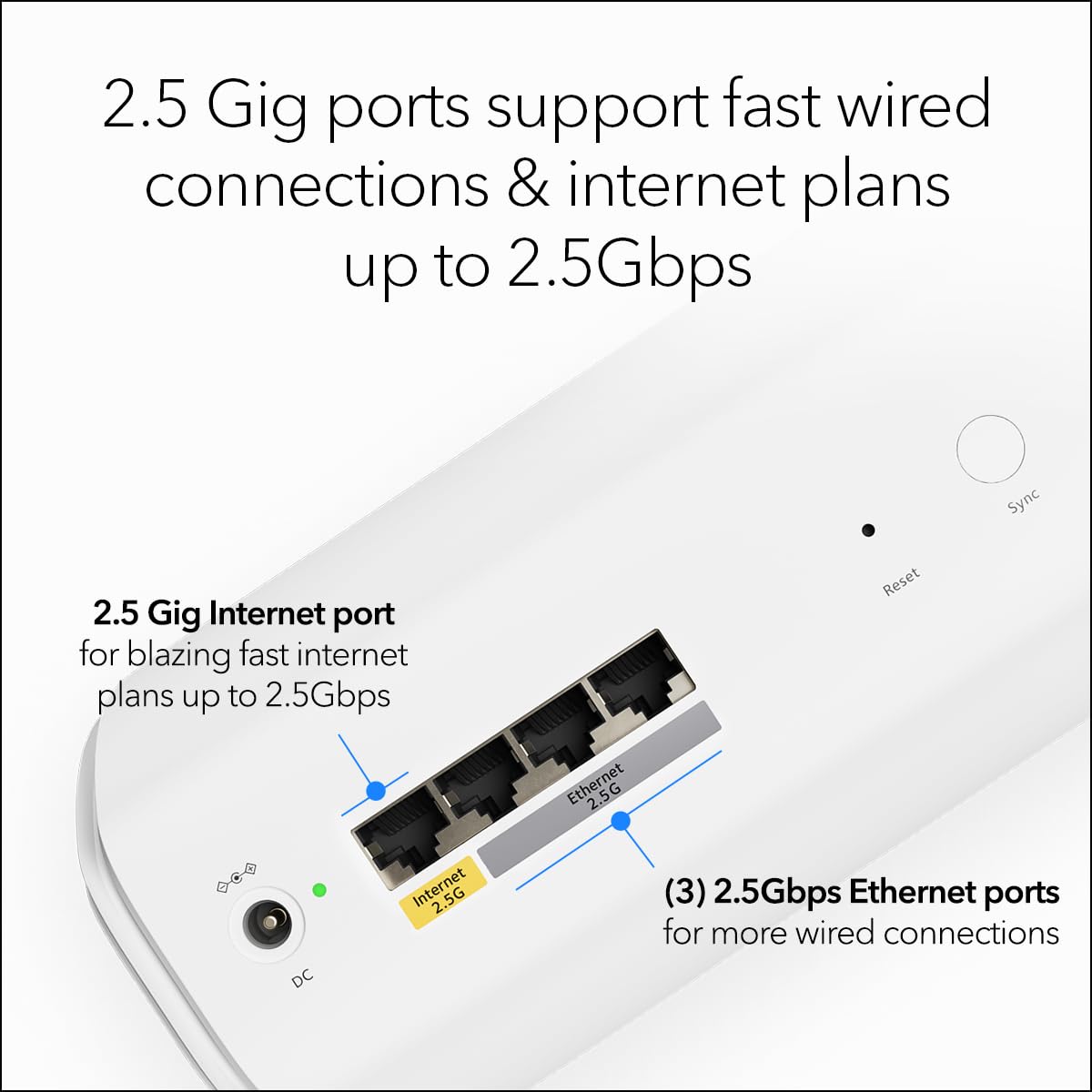 NETGEAR Orbi 770 Series WiFi 7 Mesh System, Up to 8,000 sq ft., 3 Pack