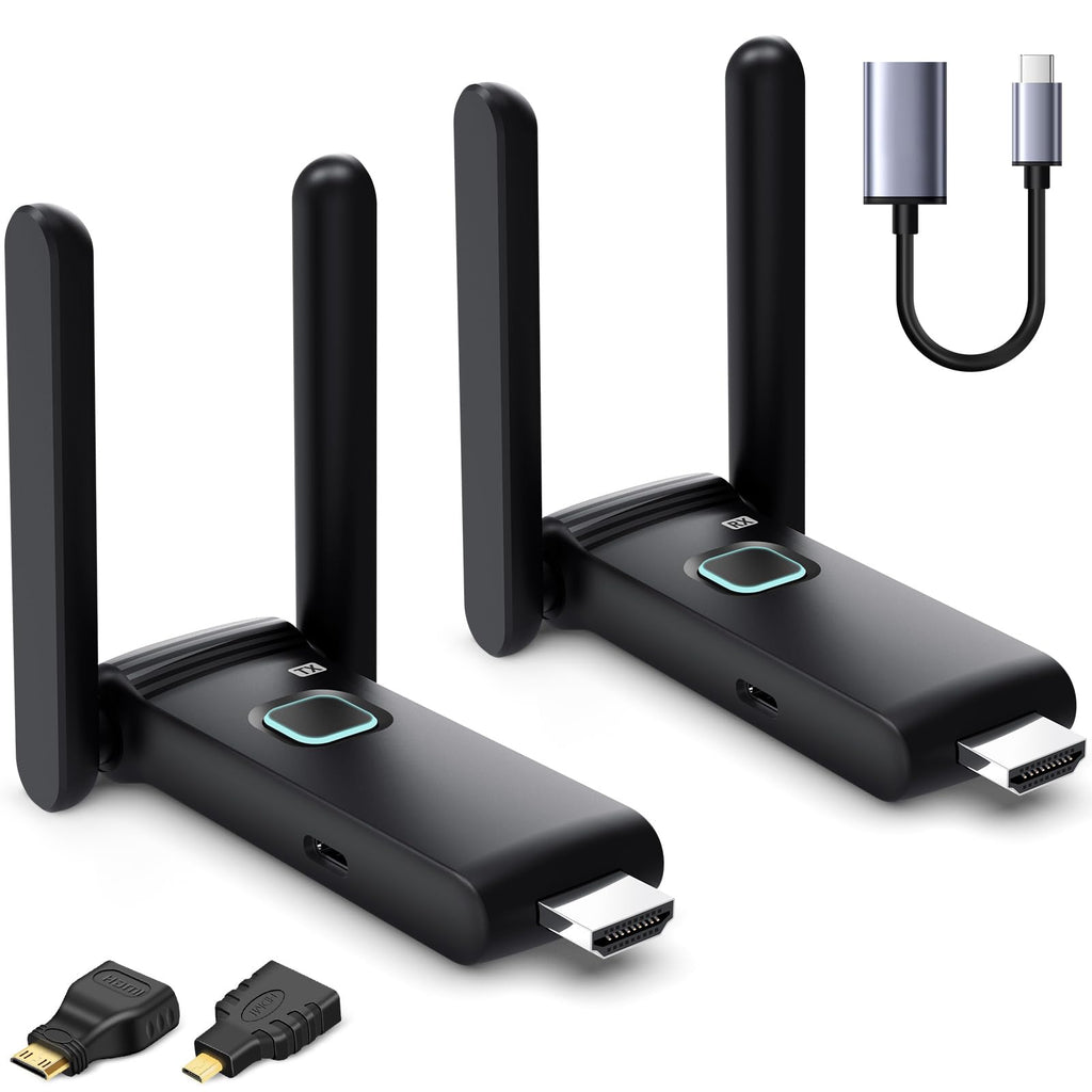 Wireless HDMI 2 Receivers and Transmitter,Up to 6 RXs,No Hot,Plug and Play
