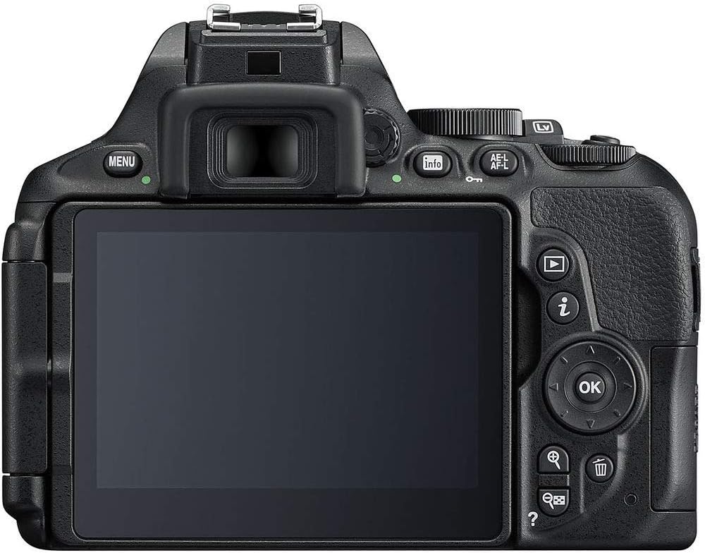 Nikon D5600 DSLR Camera with 18-55mm Lens (1576) & Microphone Bundle