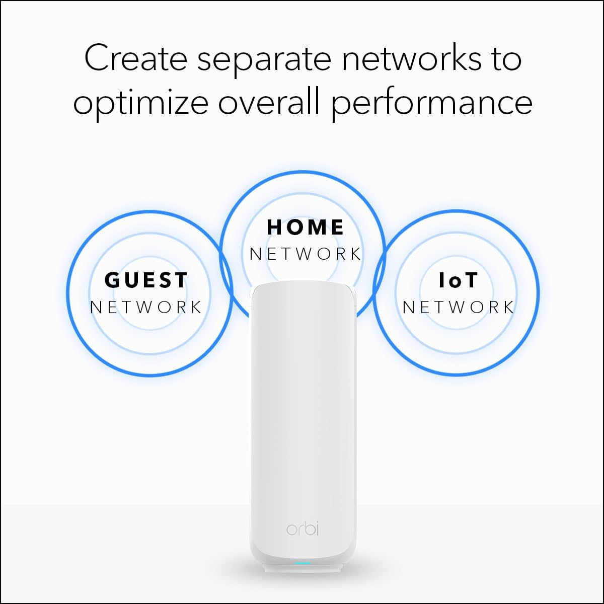 NETGEAR Orbi 370 Series WiFi 7 Mesh System, Up to 6,000 sq ft., 3 Pack
