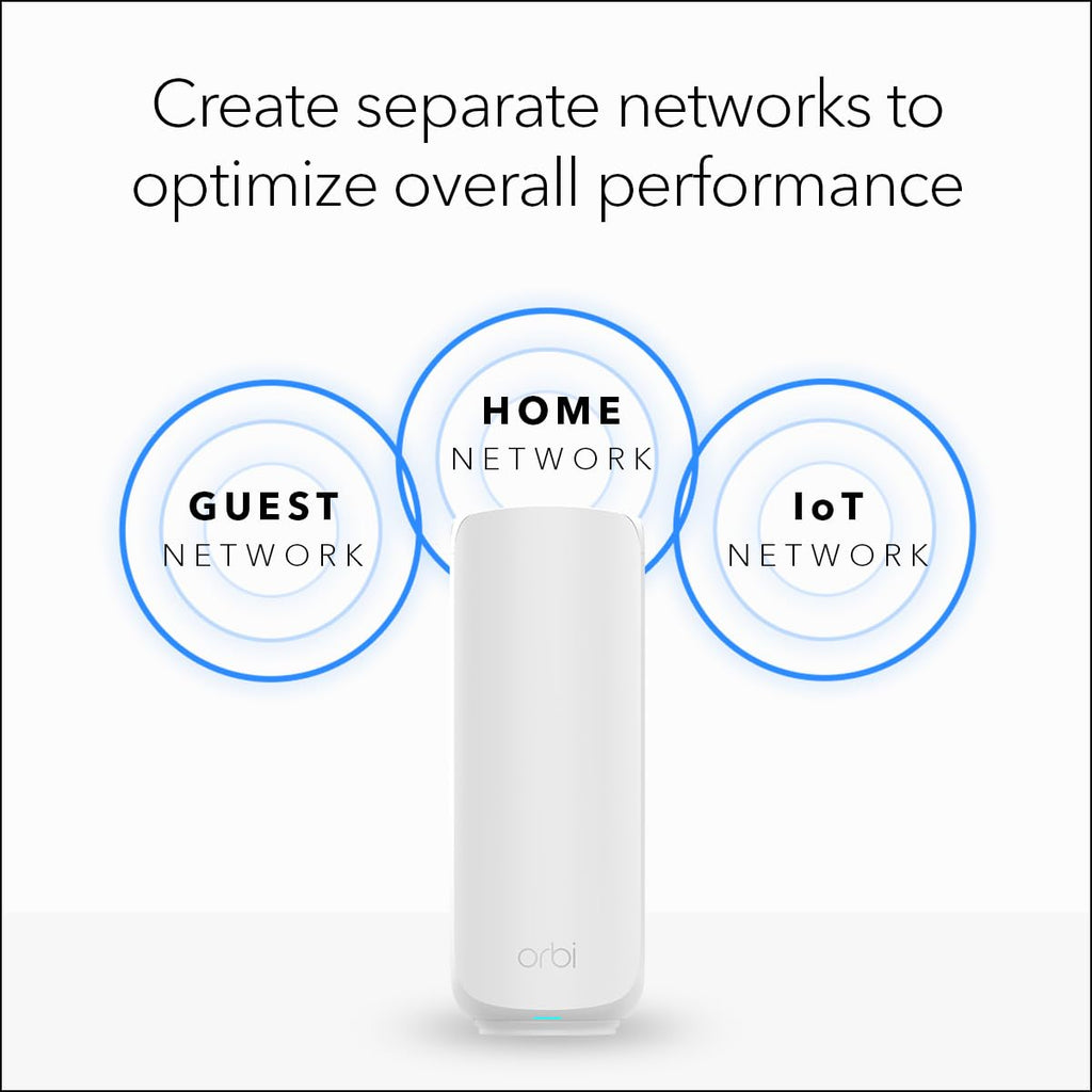 NETGEAR Orbi 370 Series WiFi 7 Mesh System, Up to 6,000 sq ft., 3 Pack