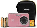 Kodak PIXPRO FZ45 Friendly Zoom 16MP Digital Camera Bundle (Pastel Pink)
