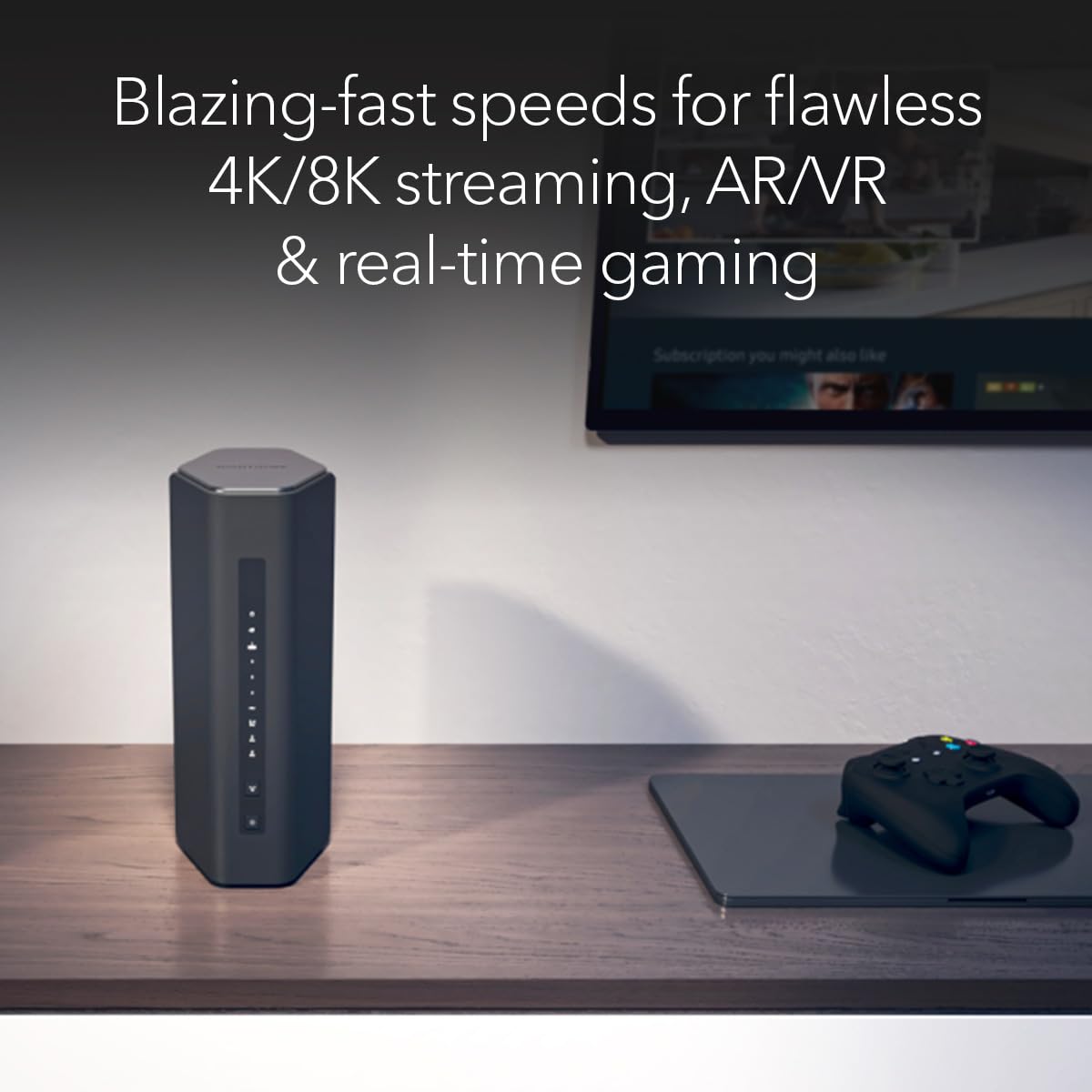 NETGEAR Nighthawk WiFi 7 Router RS100, Up to 2,000 sq ft, 3.6 Gbps