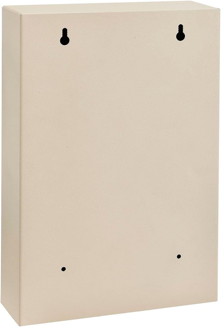 Global Industrial Medical Security Cabinet, 8" W x 2-5/8"D x 12-1/8"H, Dual Key Locks, Beige