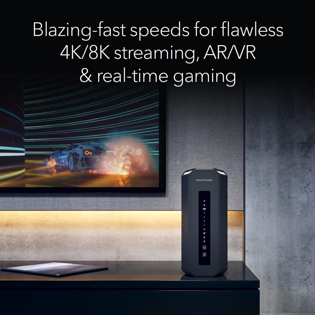 NETGEAR Nighthawk WiFi 7 Router RS100, Up to 2,000 sq ft, 3.6 Gbps