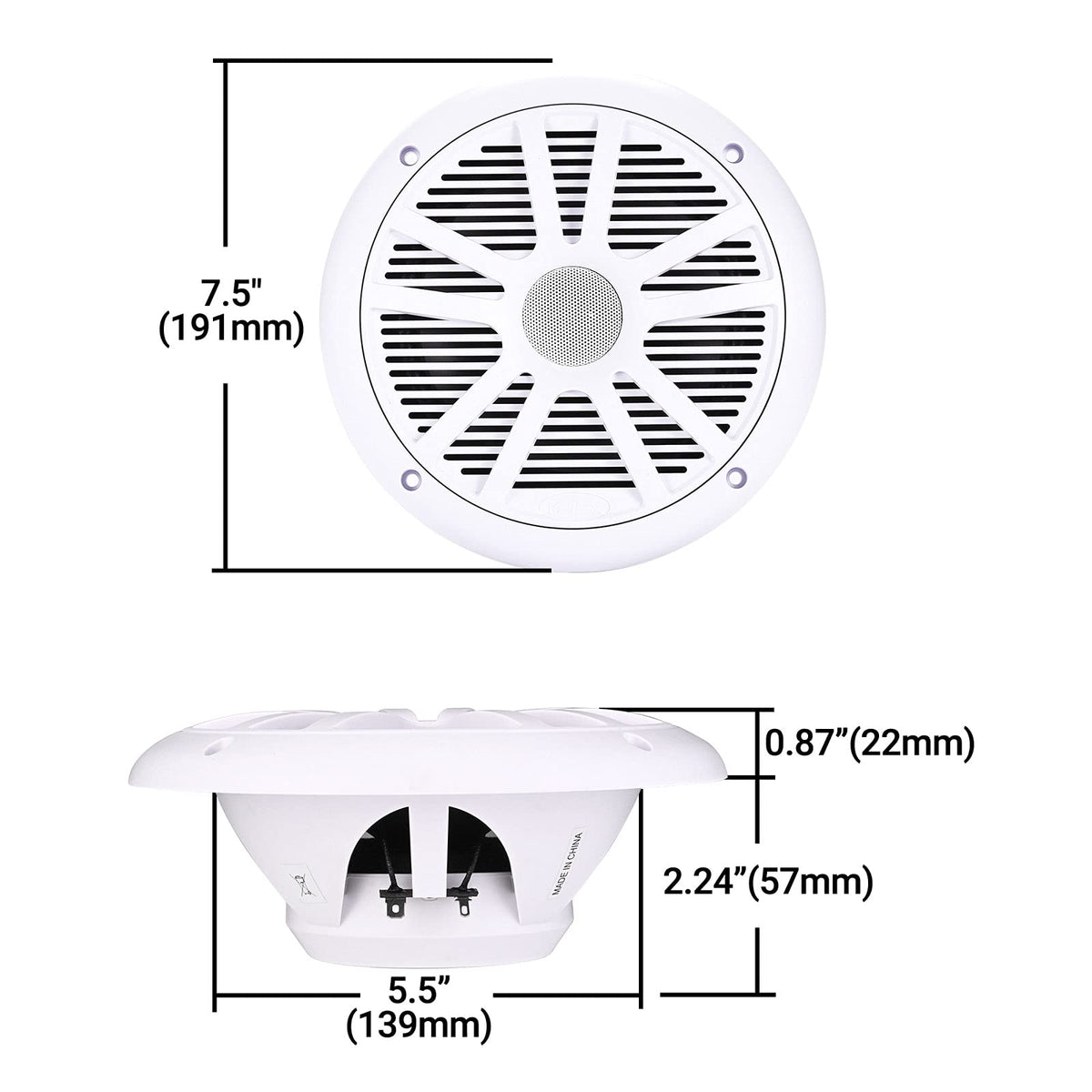velex Marine Bluetooth Amplifier Speaker Packageâ¦