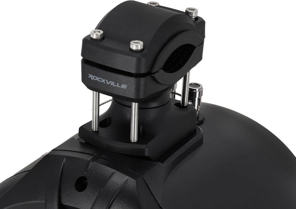 Rockville RWB90B Black 8" 2-Way 4-Ohm Marine Wakeboard Tower Speakers Pair