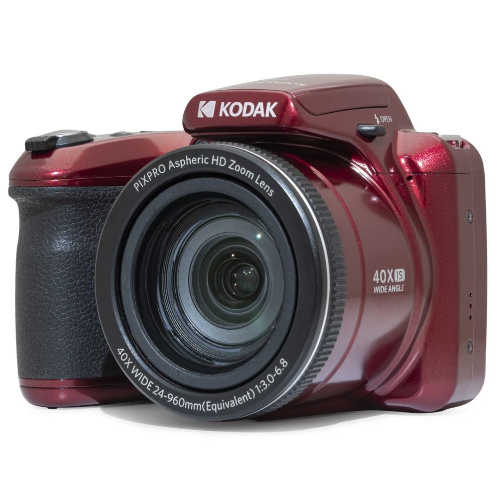 KODAK PIXPRO AZ405 20MP Digital Camera, 40x Optical Zoom, AA, OIS, Black