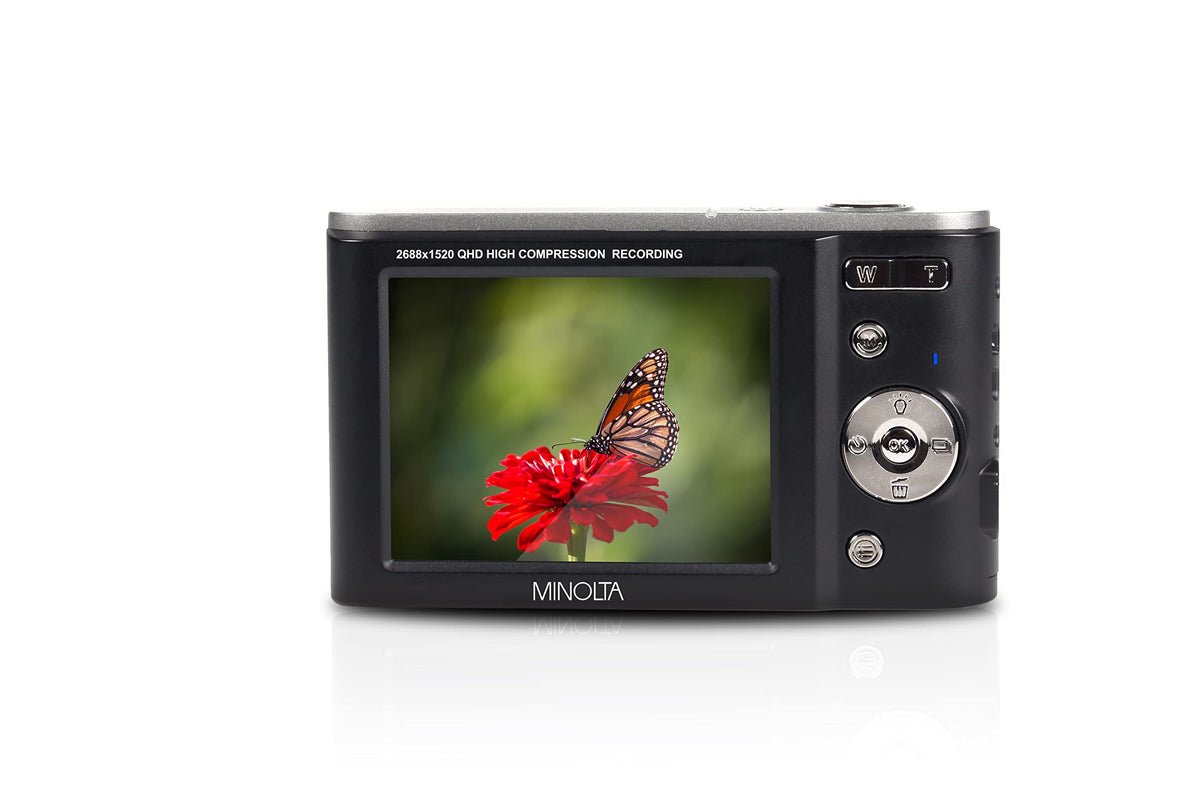 Minolta Minolta MND20 44 MP 2.7K Ultra HD Digital Camera (Silver)