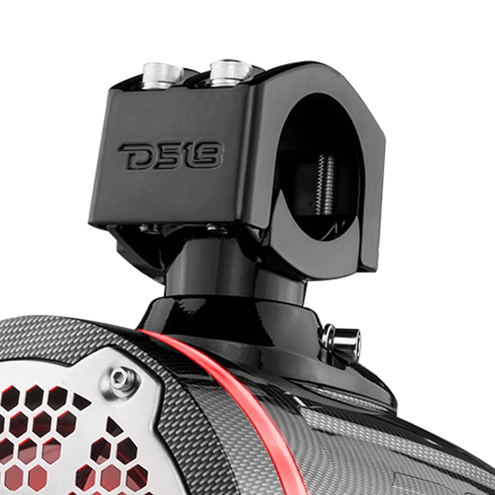DS18 NXL-X6TP/RD Hydro 6.5" Marine Towers with Integrated RGB LED Lights High Performance, Marine Grade IP65 Rated, 300 W Max 150 W RMS 4 Ohms (Pair)