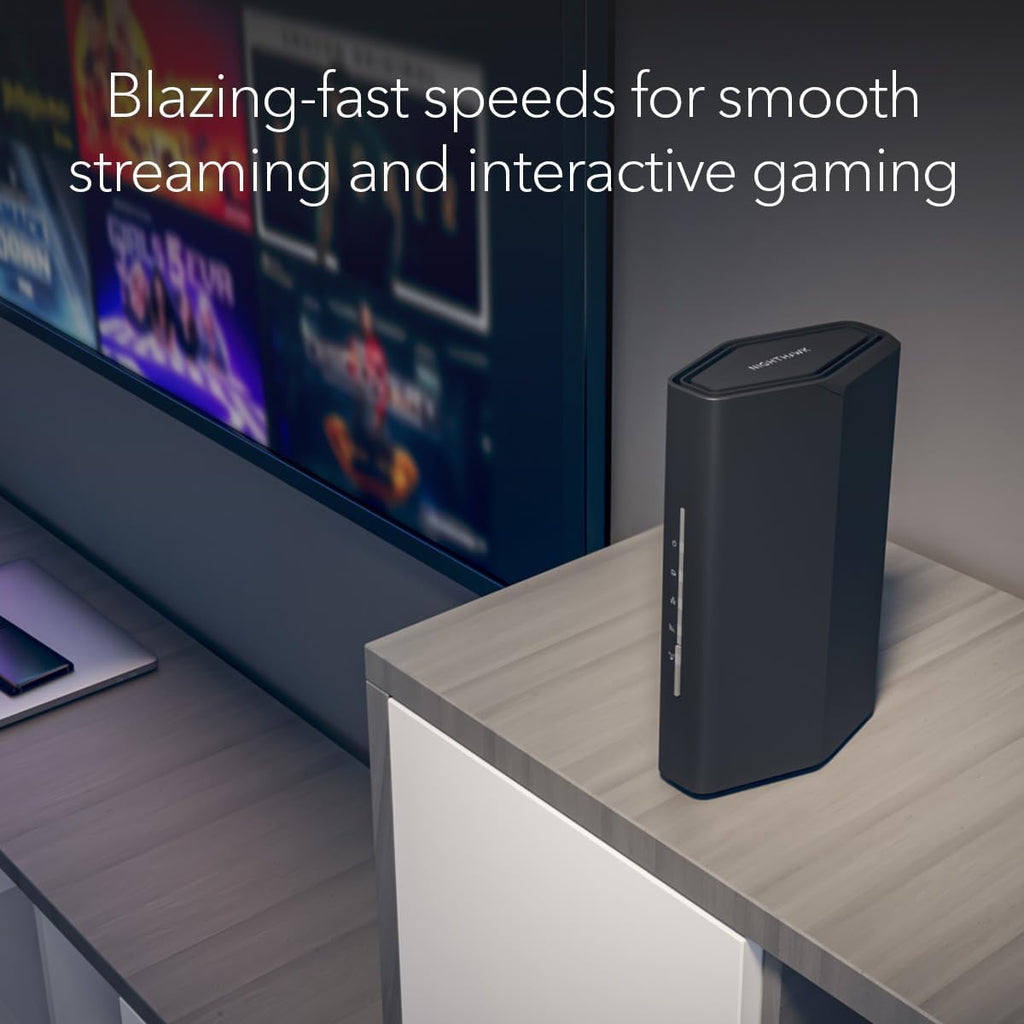 NETGEAR Nighthawk WiFi 7 Router RS100, Up to 2,000 sq ft, 3.6 Gbps