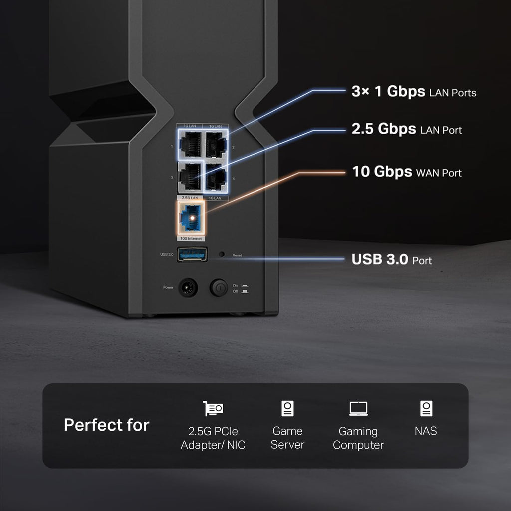 TP-Link Tri-Band BE9300 WiFi 7 Router (Archer BE550)