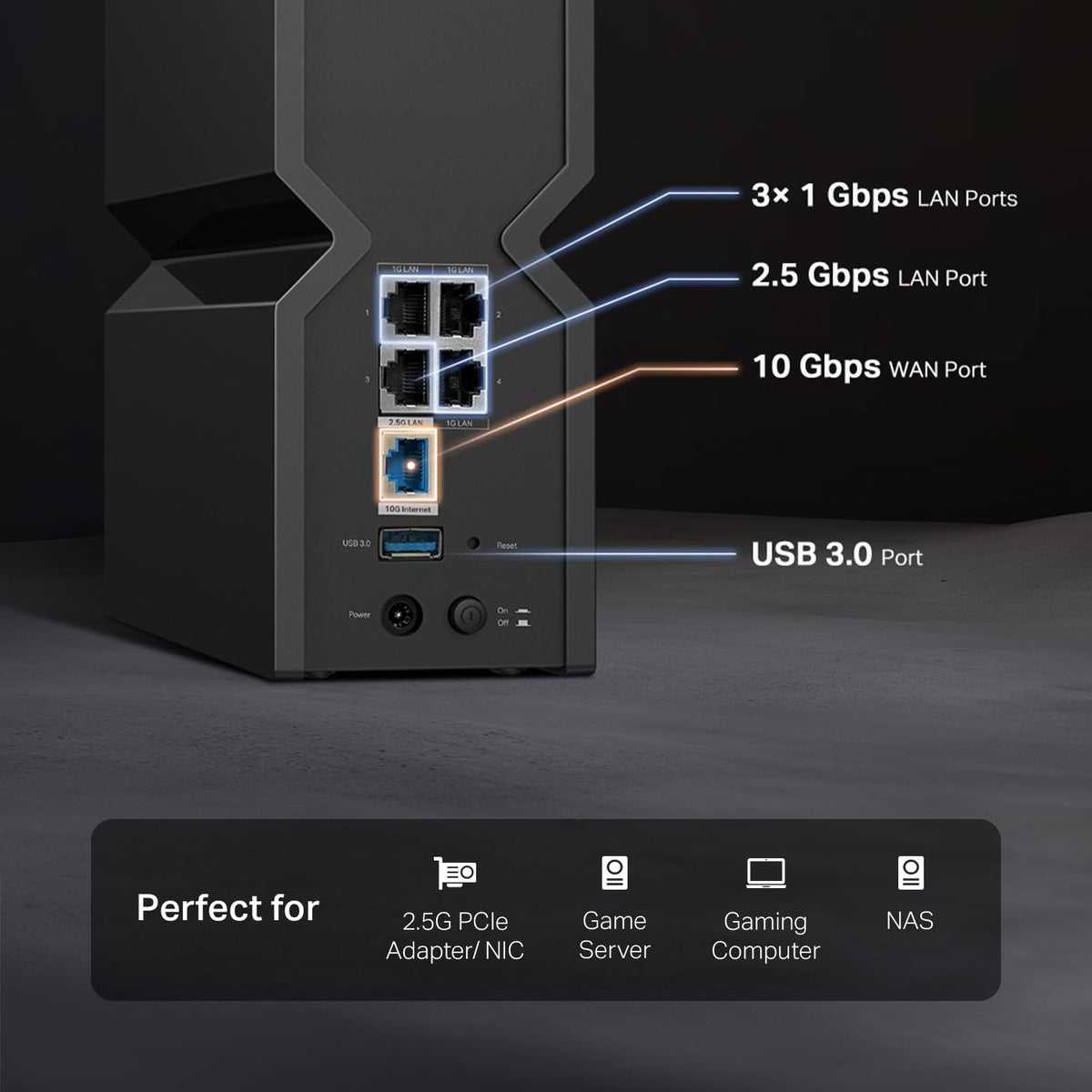 TP-Link Tri-Band BE9300 WiFi 7 Router (Archer BE550)