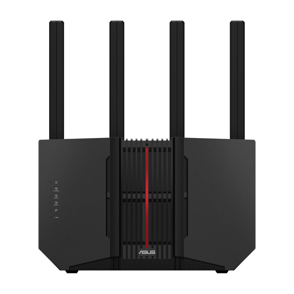 ASUS TUF Gaming BE6500 WiFi 7 Router - Dual-Band, Up to 6.5 Gbps Wireless, Game Accelerator, Multi-Link Operation (MLO), (x4) 2.5GbE Ports, Mesh + VPN Compatible, & Subscription-Free Network Security