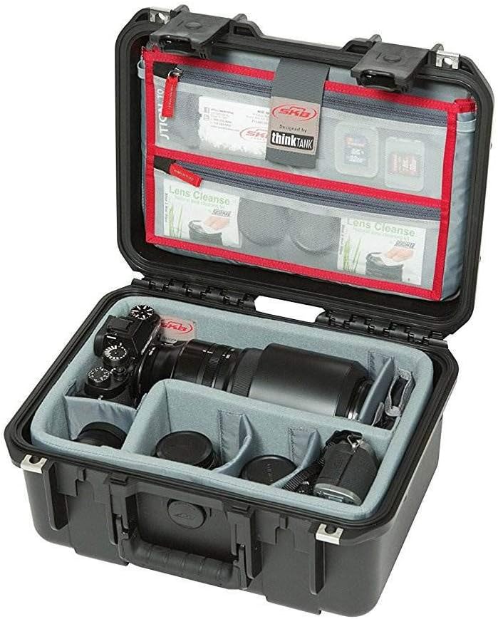 SKB Cases iSeries 1309-6 Case with Think Tank Dividers & Lid Organizer, Black (3i-1309-6DL)