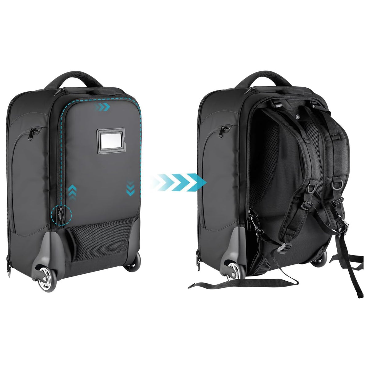 NEEWER Convertible Rolling Camera Backpack for SLR/DSLR and Accessories