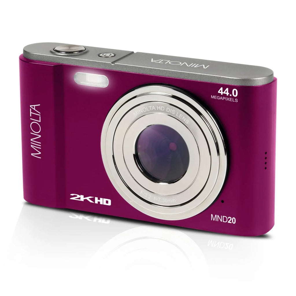 Minolta Minolta MND20 44 MP 2.7K Ultra HD Digital Camera (Silver)