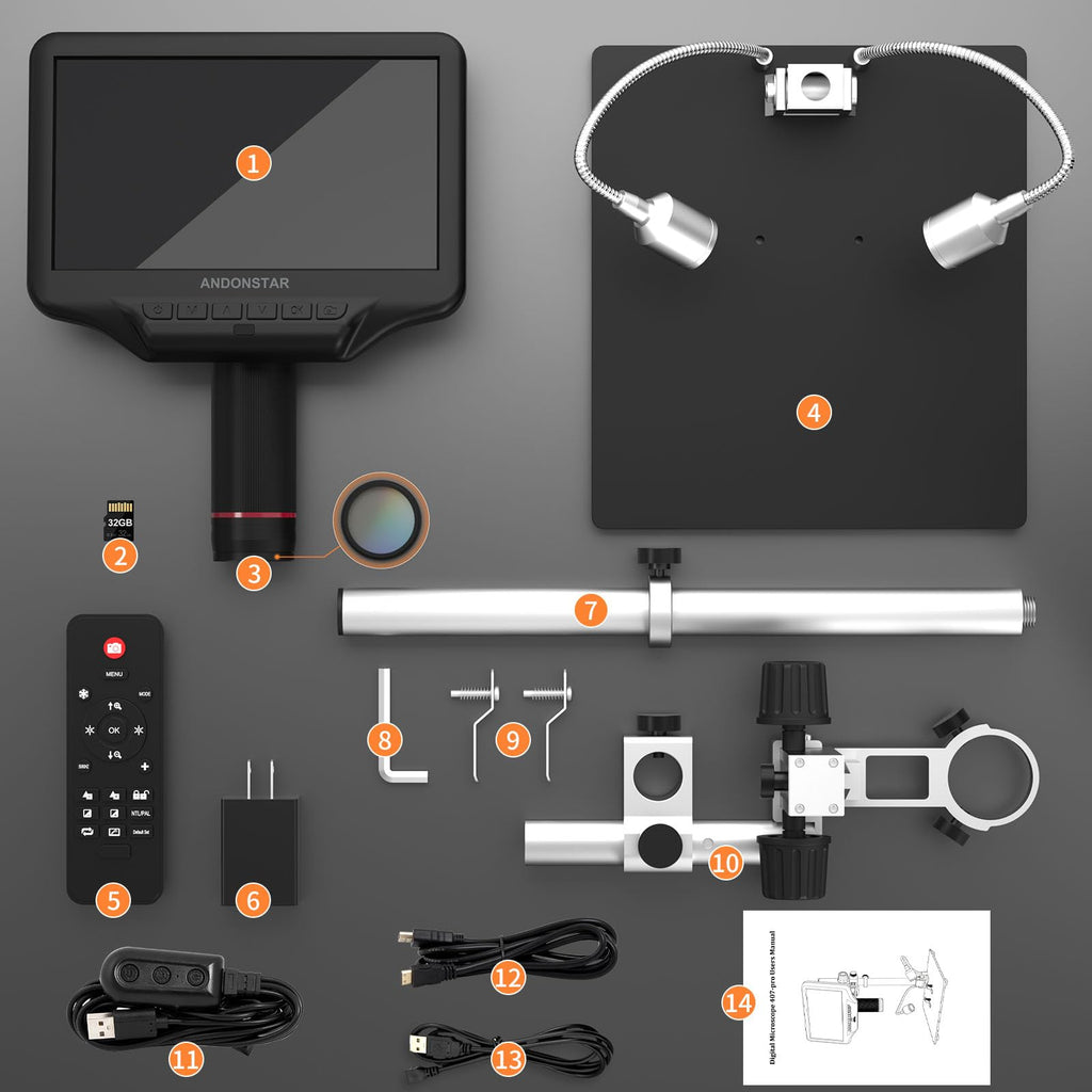 Andonstar AD407 3D HDMI Soldering Digital Microscope