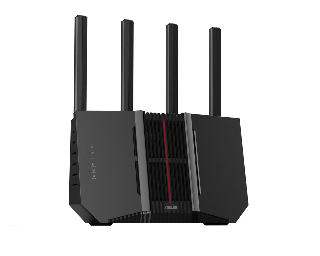 ASUS TUF Gaming BE6500 WiFi 7 Router - Dual-Band, Up to 6.5 Gbps Wireless, Game Accelerator, Multi-Link Operation (MLO), (x4) 2.5GbE Ports, Mesh + VPN Compatible, & Subscription-Free Network Security