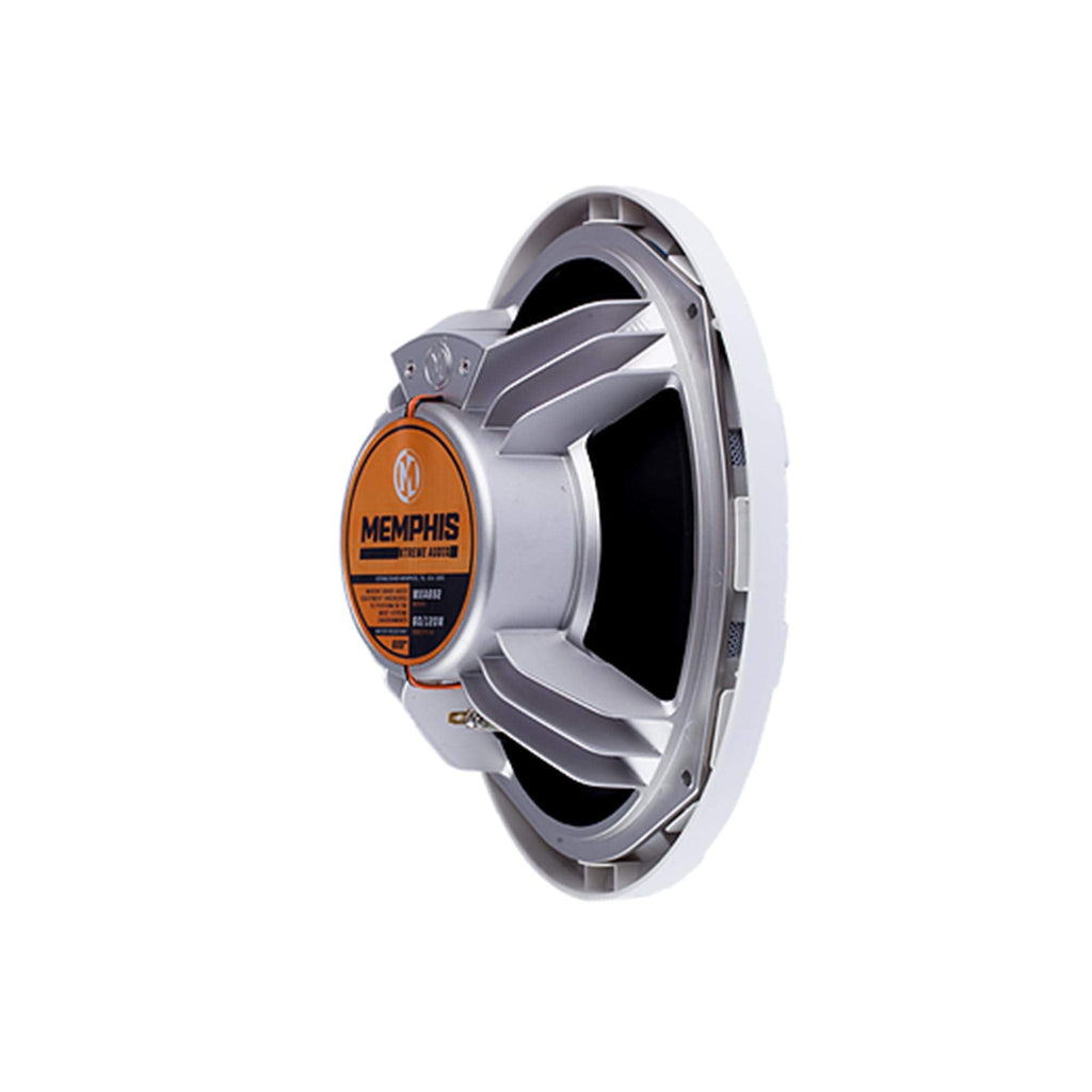 Memphis MXA602SLB MXA OEM Fit 6.5" Marine Grade Coaxial Speakers, Black with Blue LED - Pair