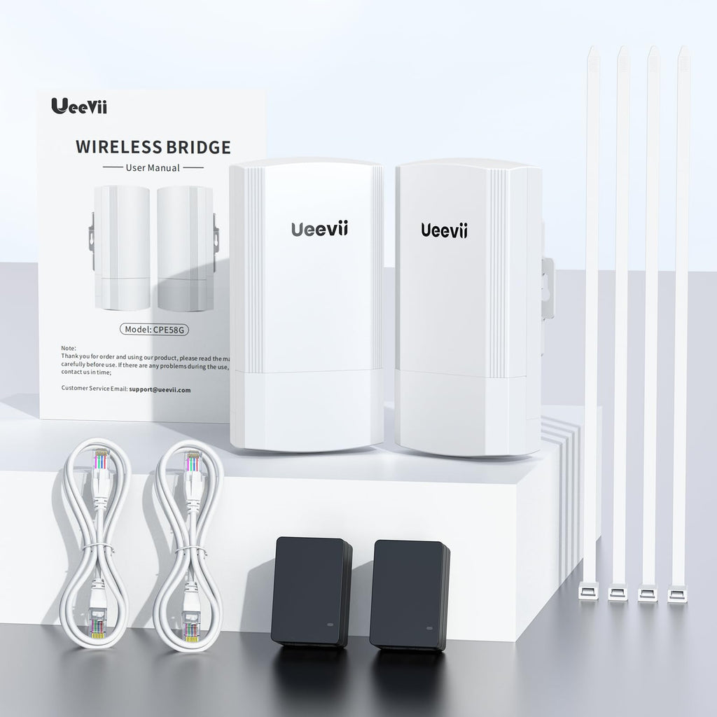 Wireless Bridge for Easy Network Expansion 5.8G 1000Mbps IP65 Waterproof