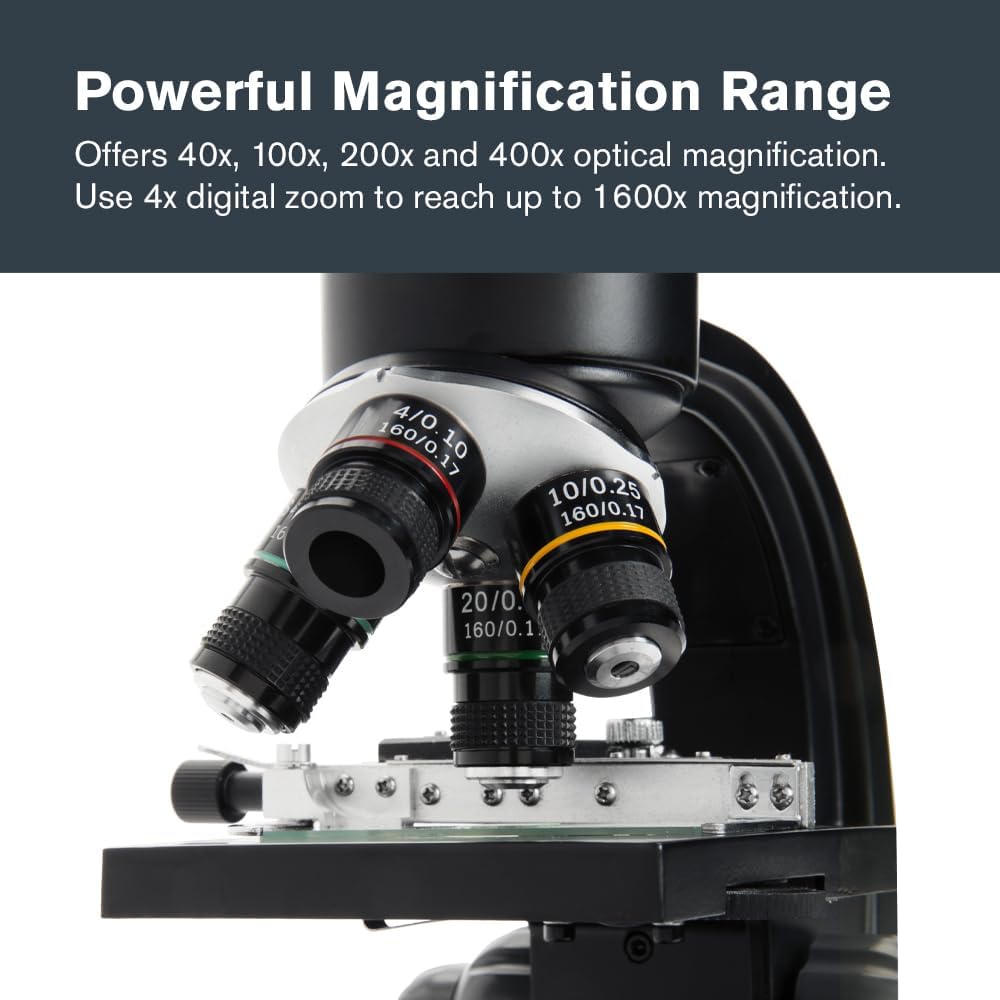 Celestron TetraView LCD Digital Microscope with 180Â° Swivel Screen