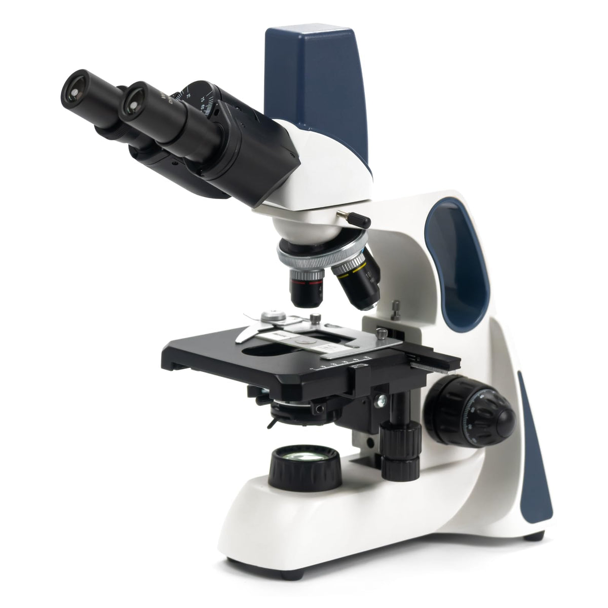 SWIFT SW380B 40X-2500X Magnification, Siedentopf Head, Research-Grade Binocular Compound Lab Microscope with Wide-Field 10X and 25X Eyepieces, Mechanical Stage, Ultra-Precise Focusing