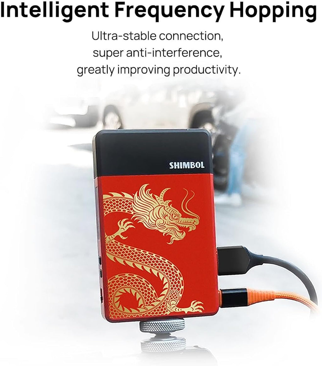 Shimbol TPâMini Wireless HDMI Transmitter & Receiver, Low Latency Builtâin Antenna, 1080P 60fps, for Camera Laptop PC Projector TV Live Streaming Presentations
