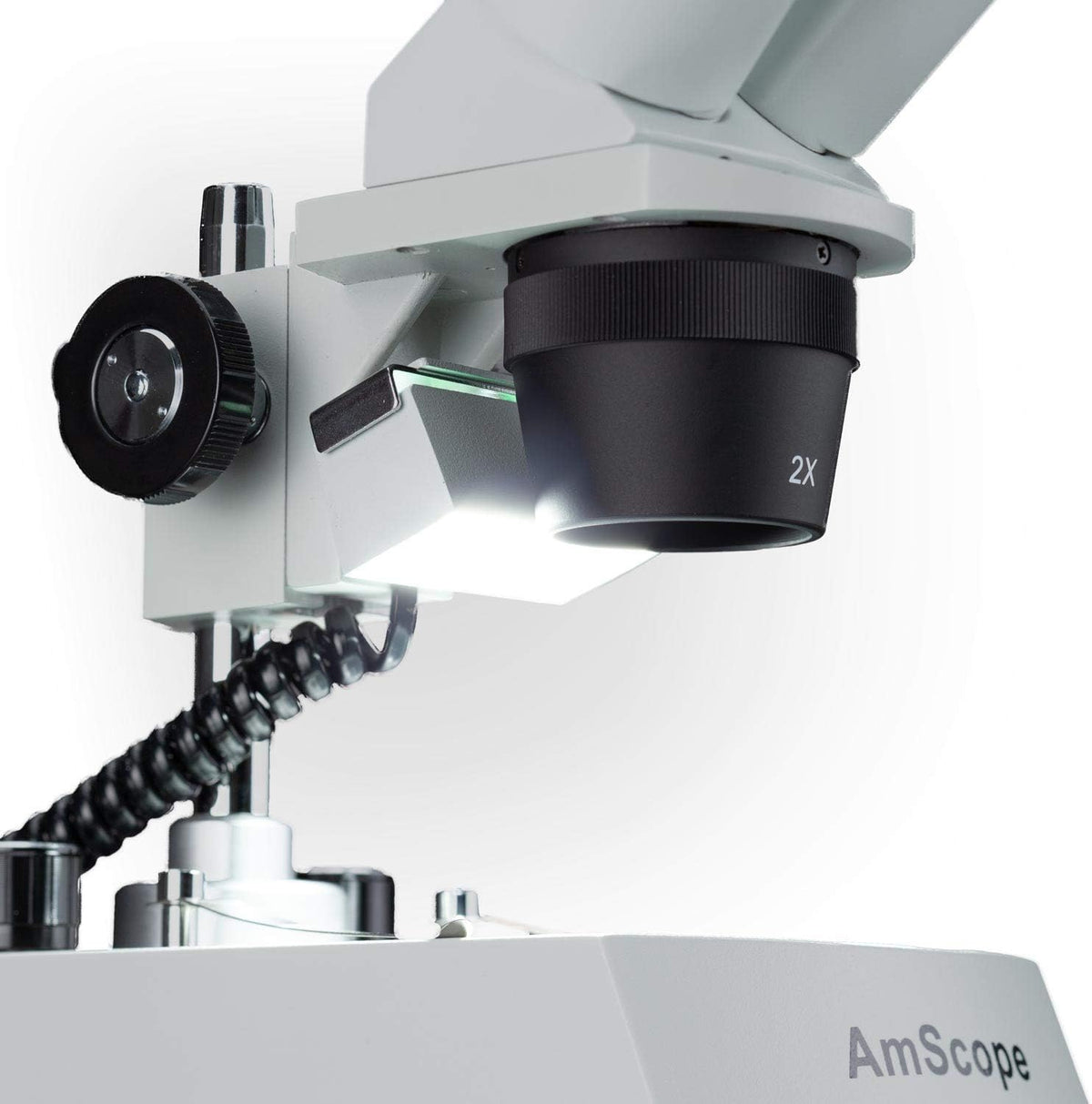AmScope SE306R-PZ Forward Binocular Stereo Microscope, WF10x and WF20x