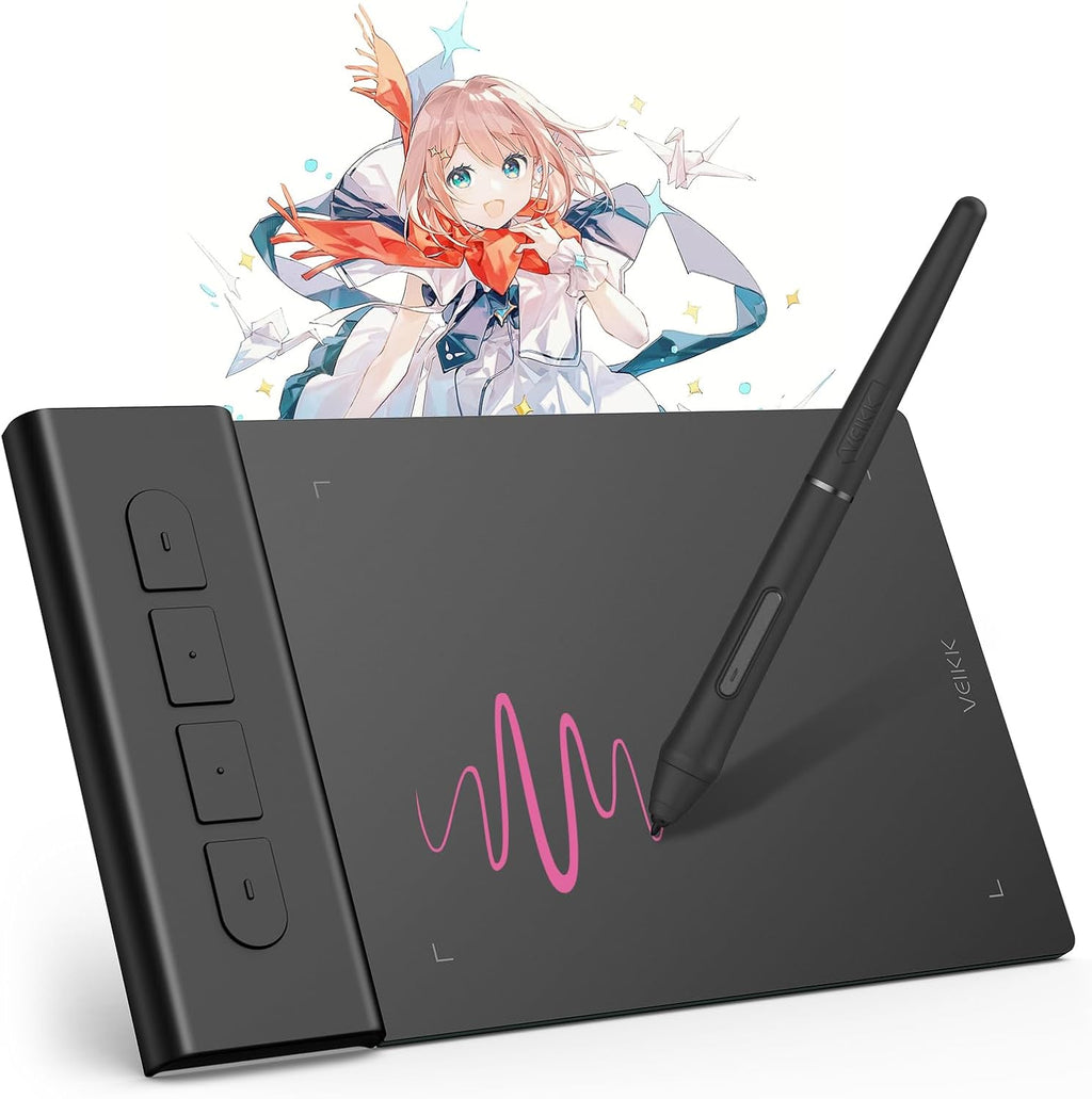VEIKK VK430 Drawing Tablet 4x3 inch OSU Tablet,8192 Levels Pen Pressure