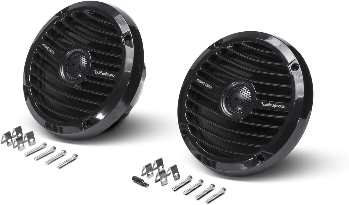 Rockford Fosgate RM1652B Marine 6.5" Full Range Speakers - Black (Pair)
