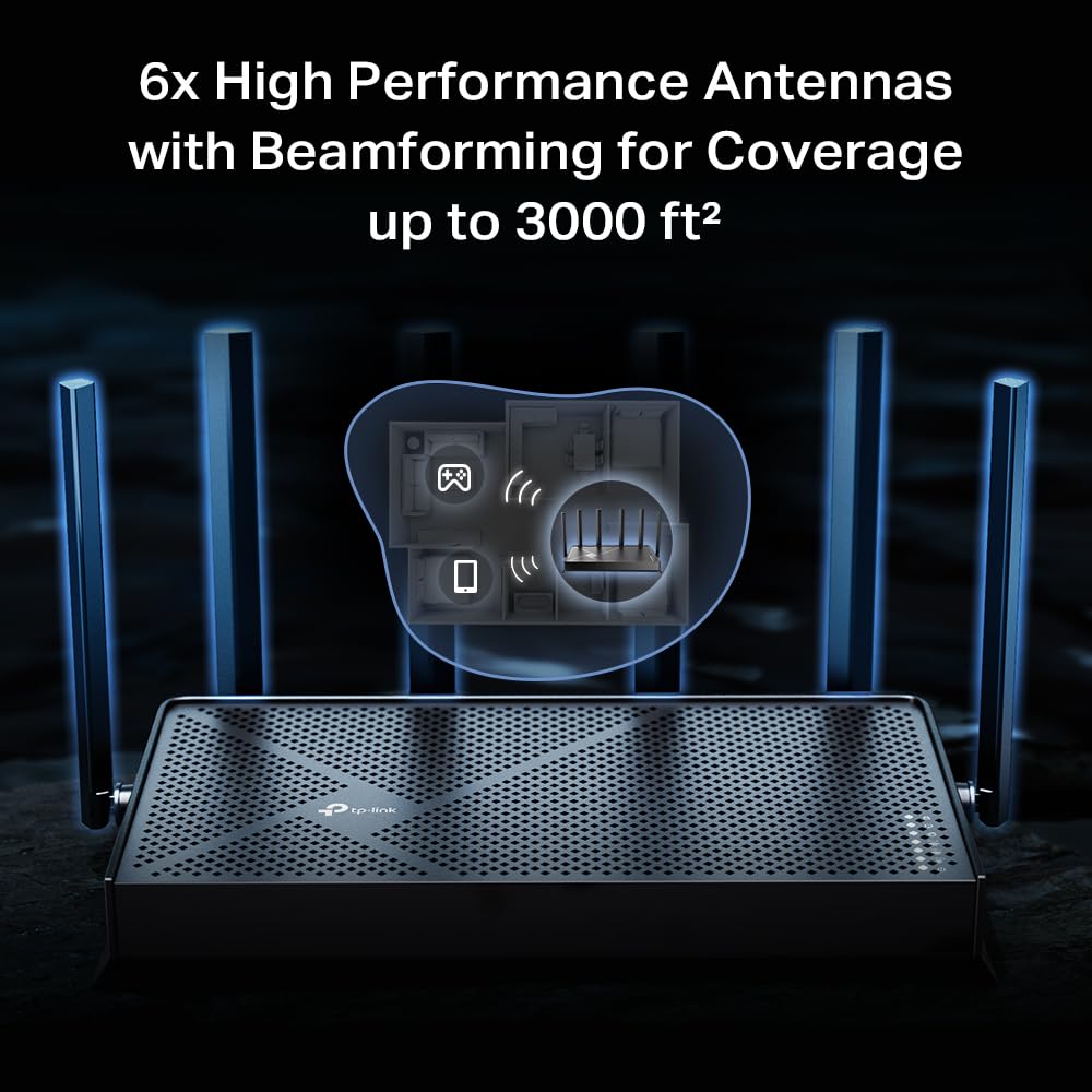 TP-Link AXE5400 Tri-Band WiFi 6E Router, 2025 PCMag Editors' Choice