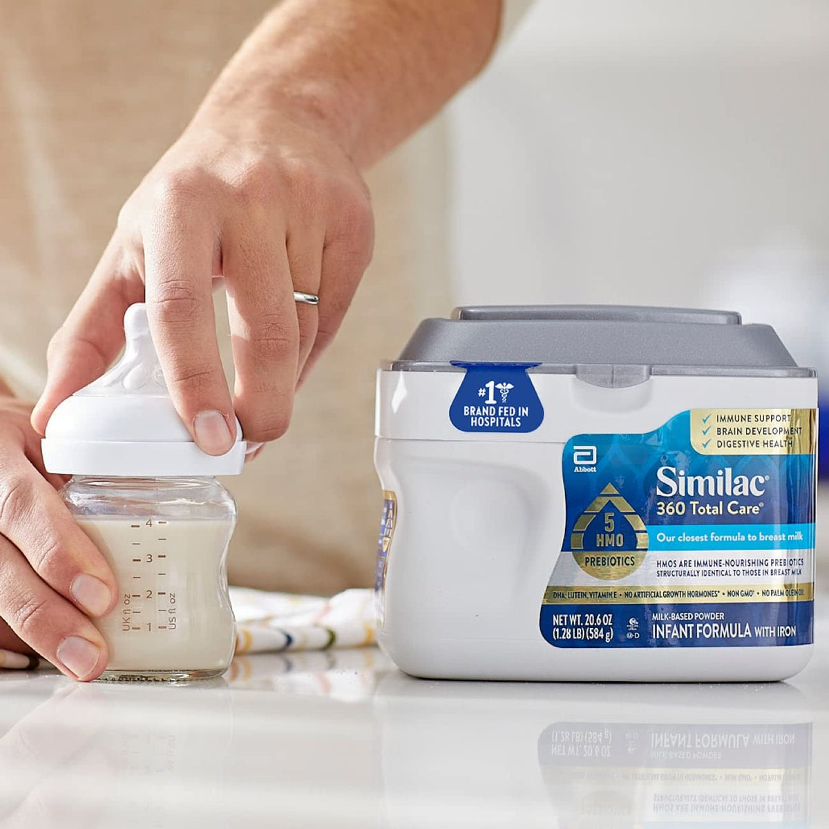 Similac 360 Total Care Baby Formula Powder, Exclusive 5 Prebiotic Blend