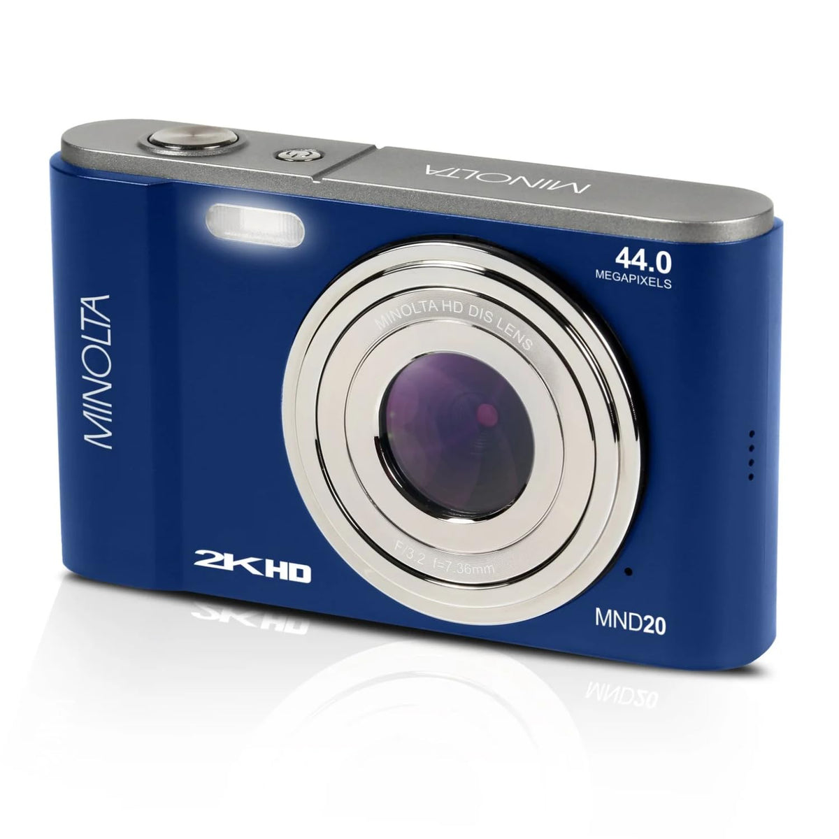 Minolta Minolta MND20 44 MP 2.7K Ultra HD Digital Camera (Silver)