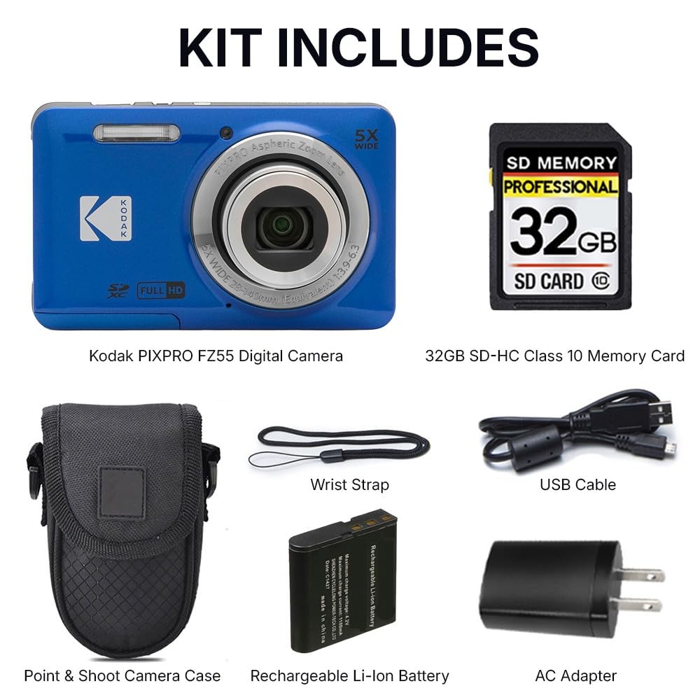 Kodak PIXPRO FZ55 Digital Camera Black