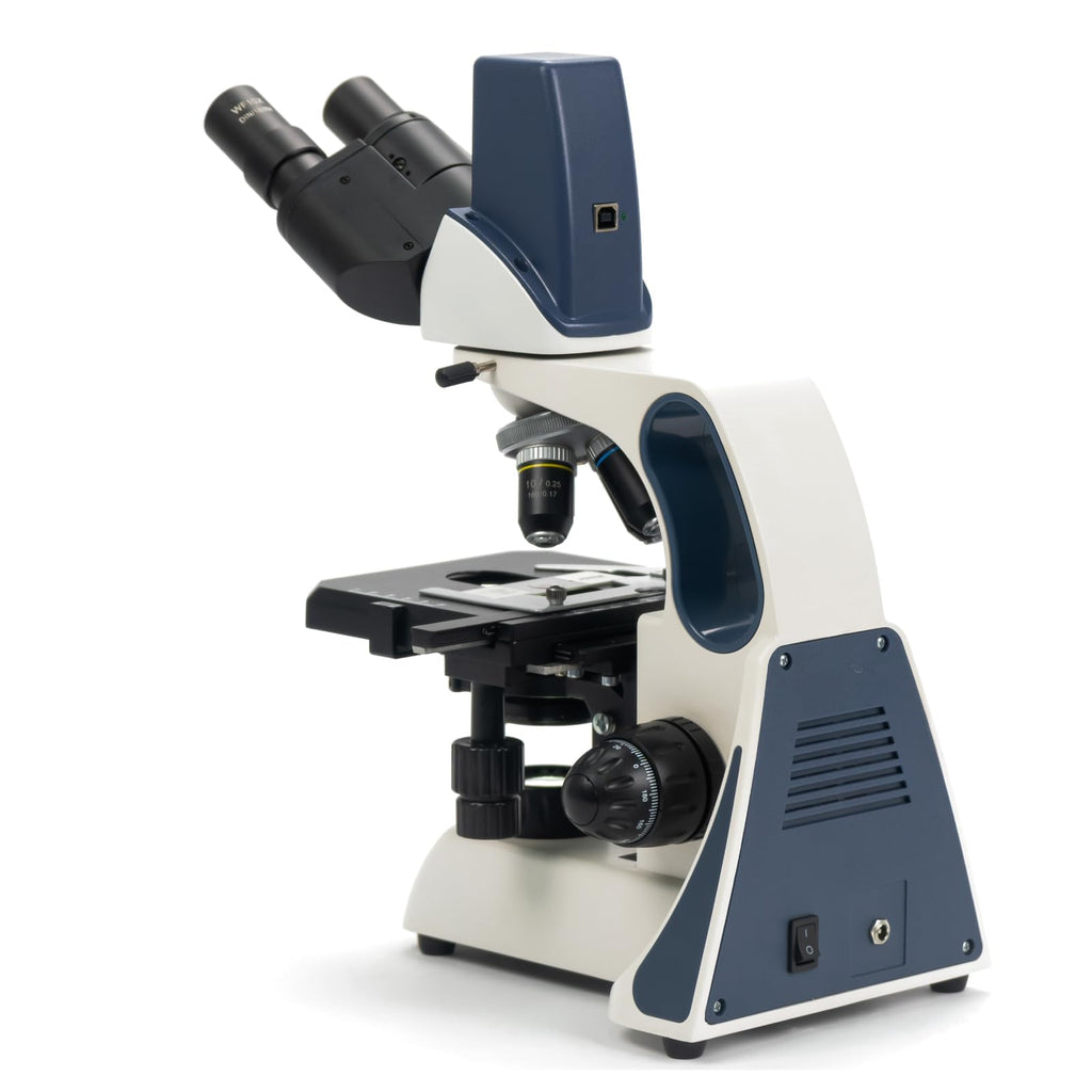 SWIFT SW380B 40X-2500X Magnification, Siedentopf Head, Research-Grade Binocular Compound Lab Microscope with Wide-Field 10X and 25X Eyepieces, Mechanical Stage, Ultra-Precise Focusing