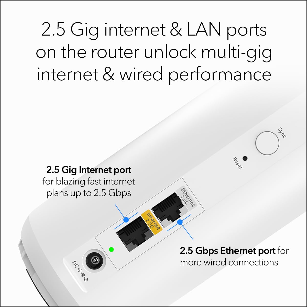 NETGEAR Orbi 370 Series WiFi 7 Mesh System, Up to 6,000 sq ft., 3 Pack