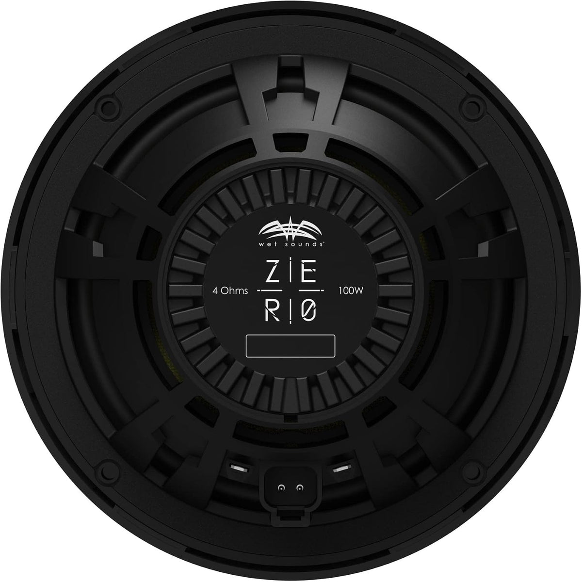 Wet Sounds Zero Series - 2 Pairs ZERO-6-XZ-B Black 6.5" Neodymium Powersport & Marine Speakers with Horn-Loaded Titanium Tweeters, Pair