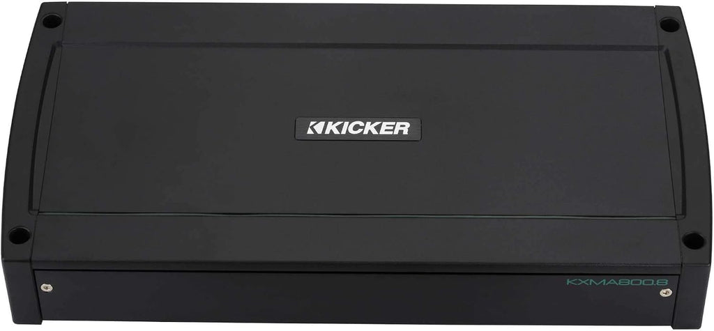KICKER Marine Audio Bundle â (8) 6.5" 4-Ohm Coaxial Speakers Closed Grill (4 Pair) with 48KXMA800.8 800W 8-Channel Amplifier â OEM Replacement Boat System