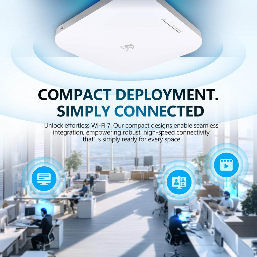EnGenius Wireless AP 4X4 Wi-Fi 6 Dual Band AX3600 | 2.5Gbe PoE+ | Cloud & App & OnPrem Control Options | WPA3, MU-MIMO, Mesh & Seamless Roaming - EWS276-FIT