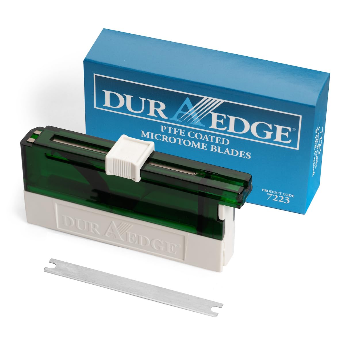 DURAEDGE 7310 High Profile PTFE Microtome Blade Pack (Box of 50) Precision Blade for Tissue Sectioning, PTFE-Coated Disposable Microtome Blade for Histology Labs, Medical Laboratory Supplies