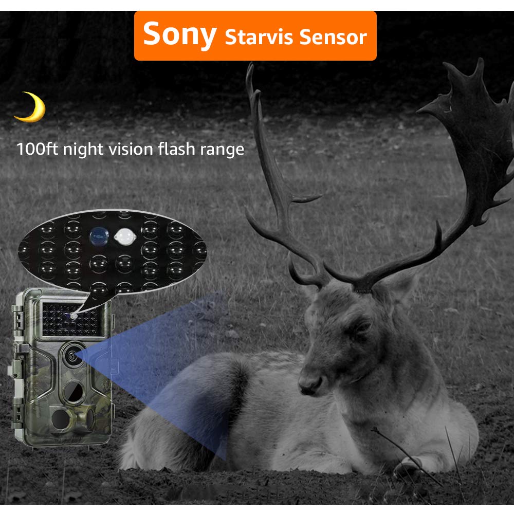 GardePro A3S 2-Pack Non-Cellular Trail Camera, 1296P HD Video with Sound
