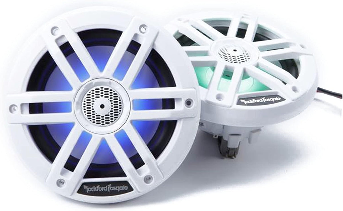 Rockford Fosgate - Two Pairs of M1-65 6.5" Marine Full Range Speakers with M5-800X4 Marine Amplifier