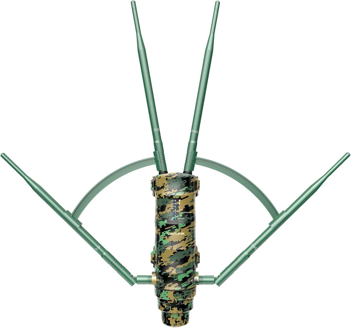 WAVLINK Outdoor WiFi Extender AC1200 Wireless Access Point with Active POE, High Power Dual Band 2.4G+5G Weatherproof Outdoor WiFi Repeater WiFi Range Extender,Mesh Extender 4x7dBi Omni Antennas