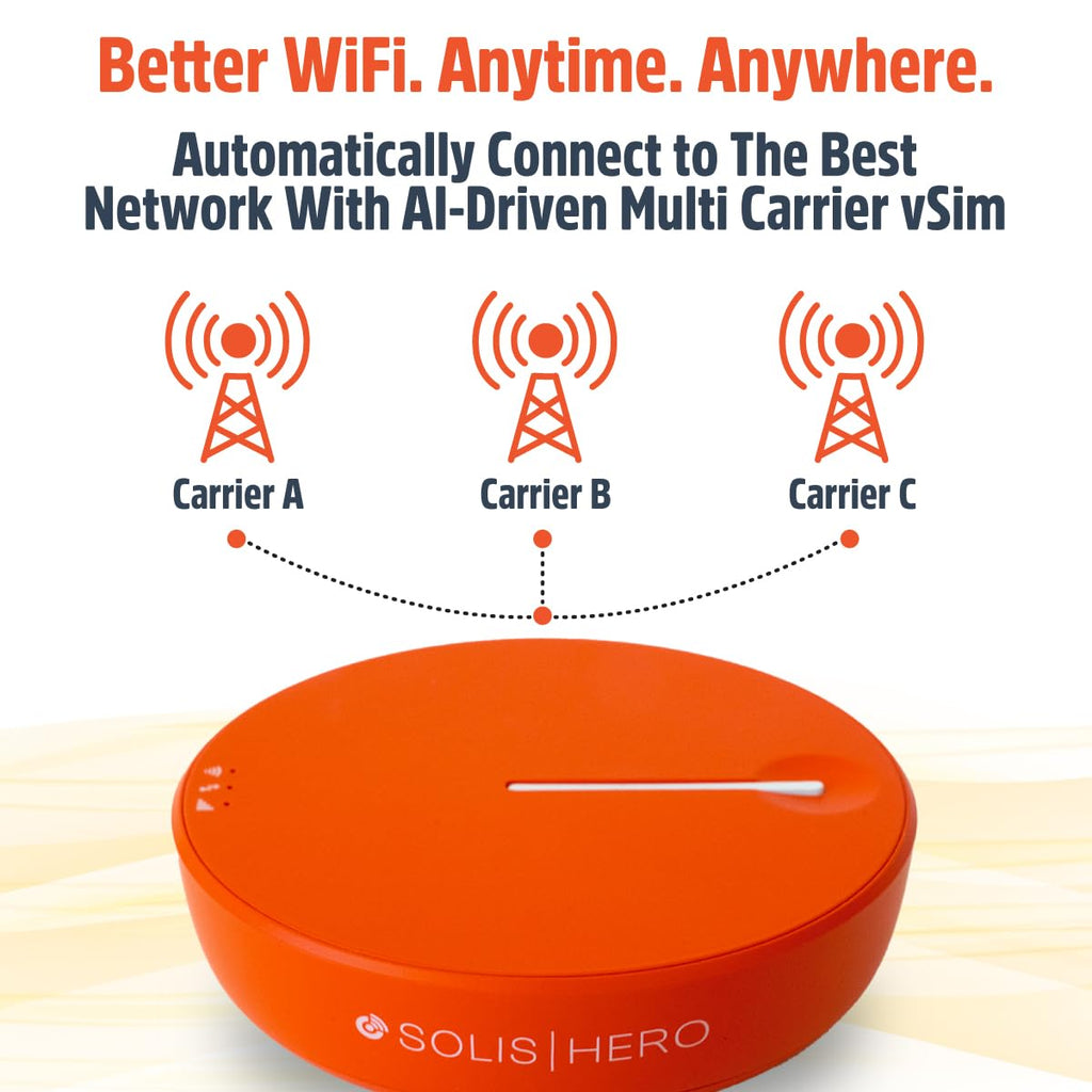 Solis Go, Mobile WiFi Hotspot & Powerbank with 1GB/Monthly + 30GB Data